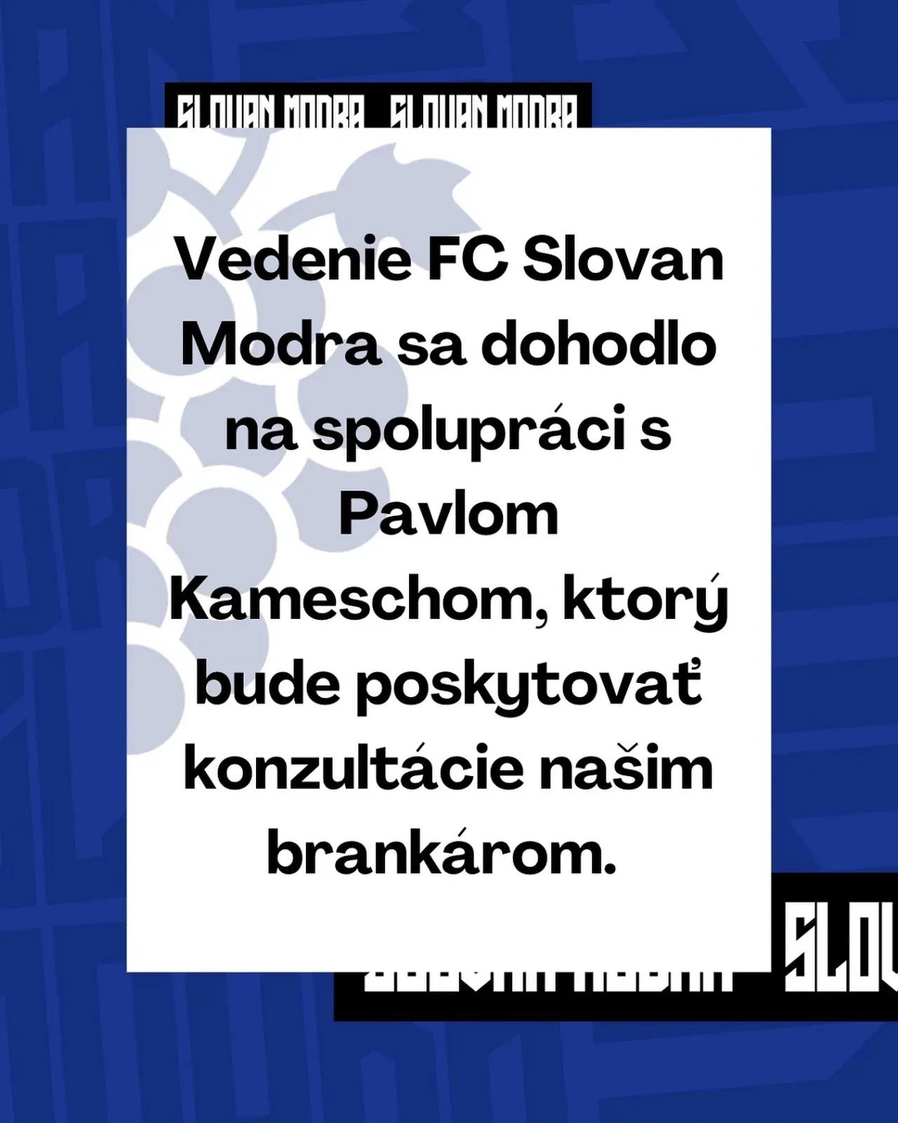 Pavel Kamesch bude pomáhať Modre